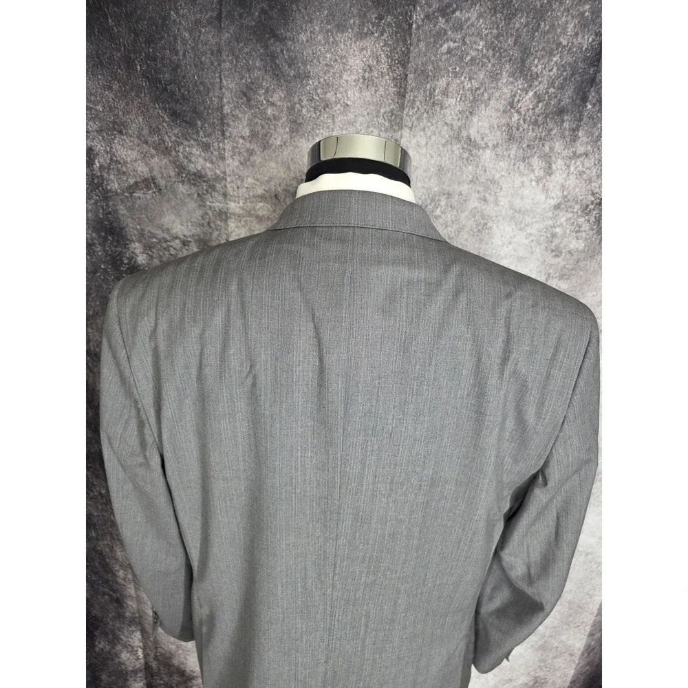Pronto Uomo Blazer Mens 44R Gray‎ Super 120's Wool Sport Coat Jacket 3 Buttons